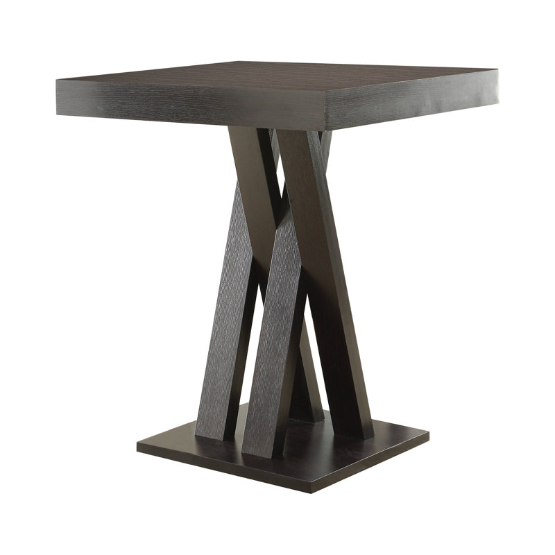 Orren Ellis Andrene Bar Height Pedestal Dining Table Wayfair